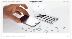 Desktop Screenshot of cryptosteel.com