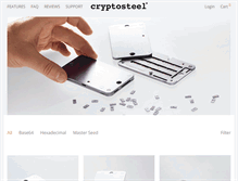 Tablet Screenshot of cryptosteel.com